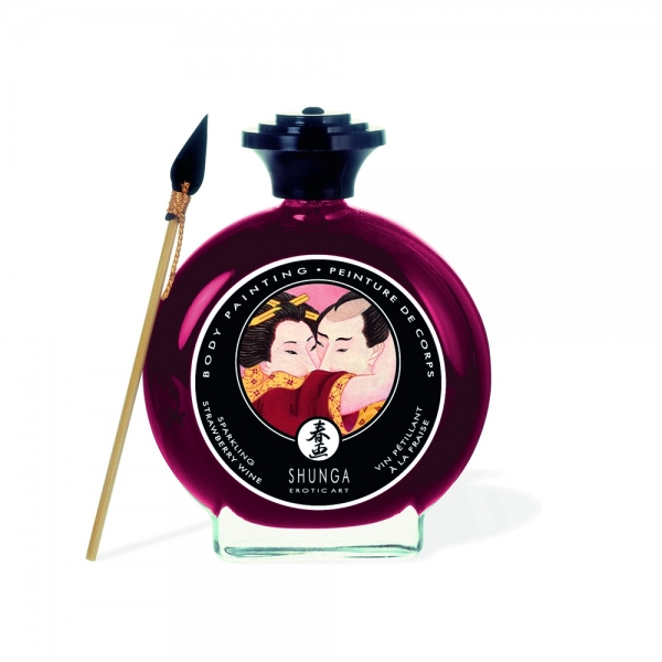 PEINTURE DE CORPS EMBRASSABLE - VIN PETILLANT FRAISE