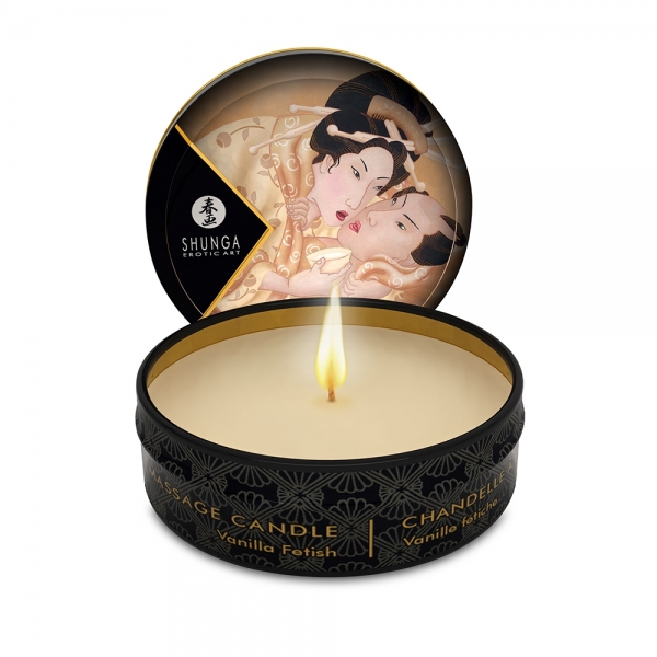 MINI BOUGIE DE MASSAGE LUEUR ET CARESSES - DESIRE / VANILLE